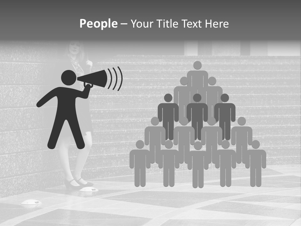 Young Outside Model PowerPoint Template