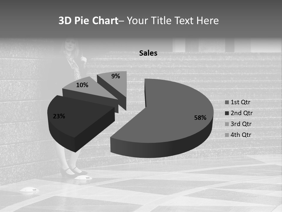 Young Outside Model PowerPoint Template