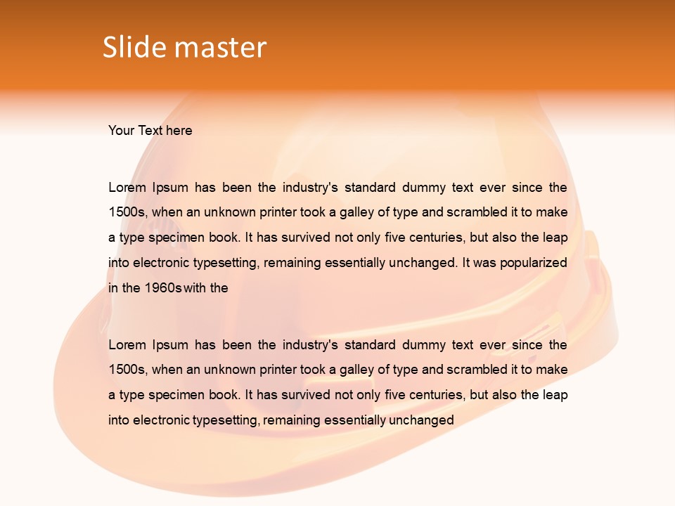 Sign White Industrial PowerPoint Template