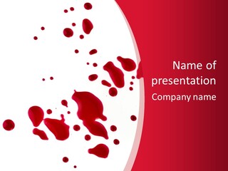Bleed Death Drip PowerPoint Template