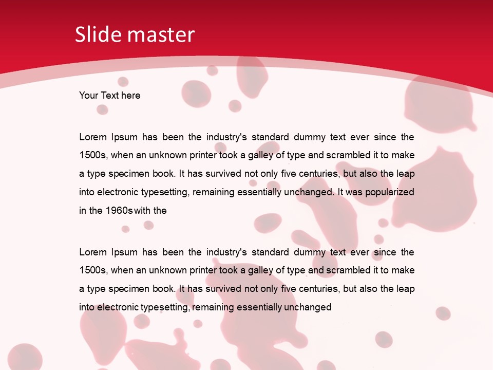 Bleed Death Drip PowerPoint Template