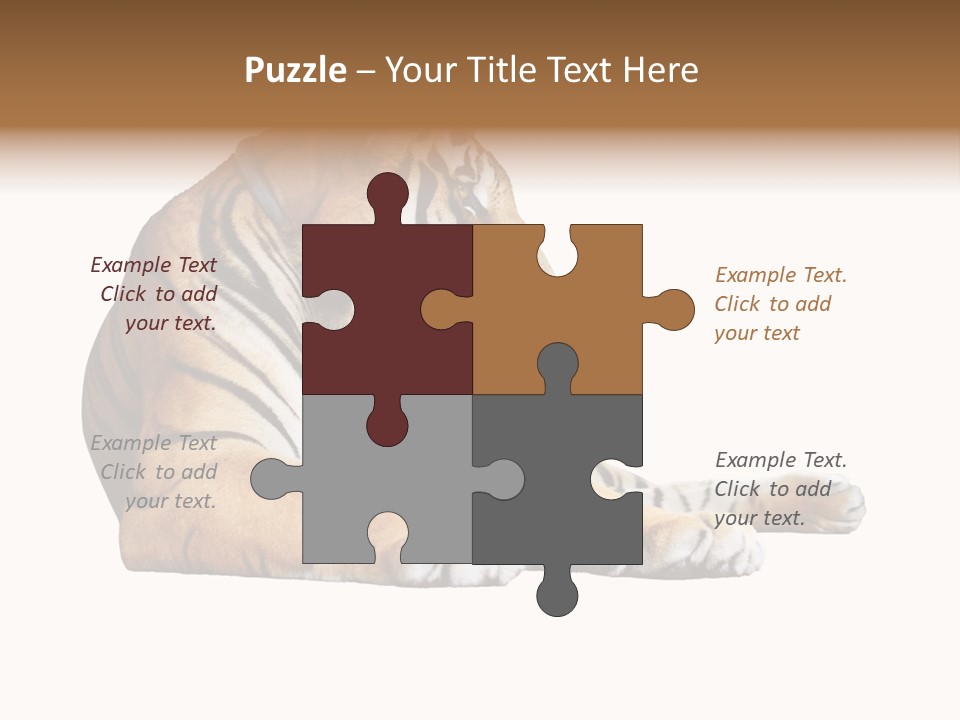 Color Siberian Wildlife PowerPoint Template