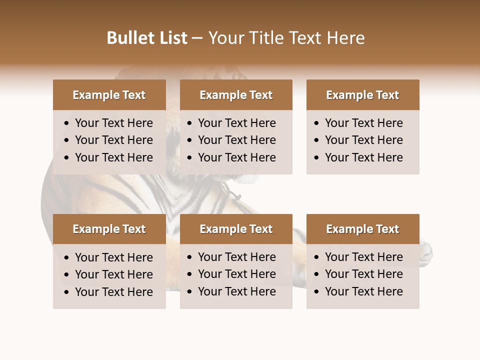 Color Siberian Wildlife PowerPoint Template