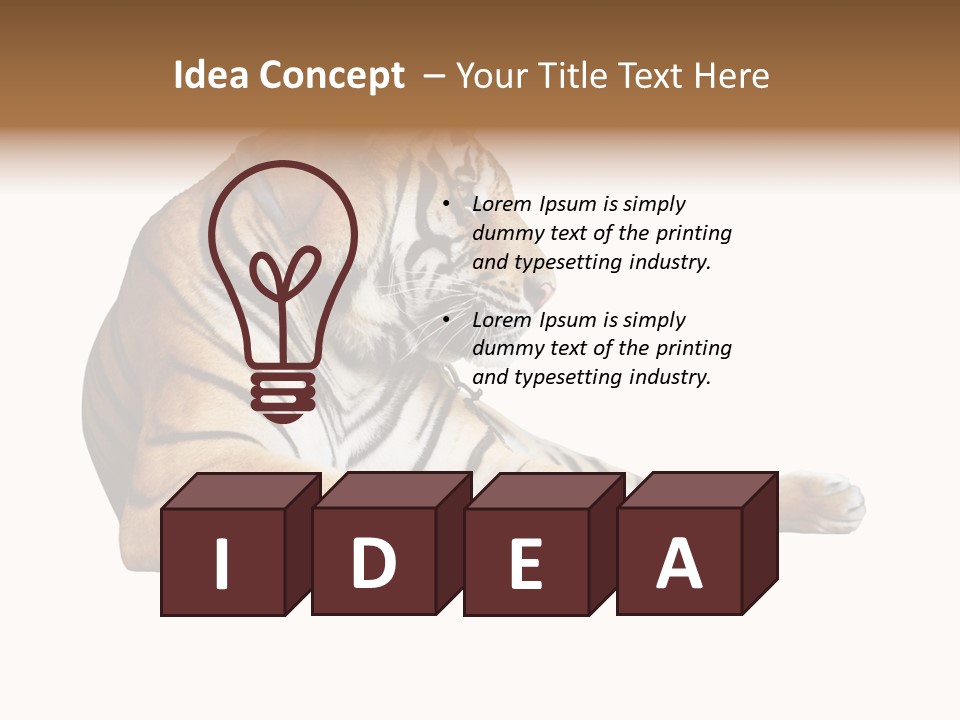 Color Siberian Wildlife PowerPoint Template