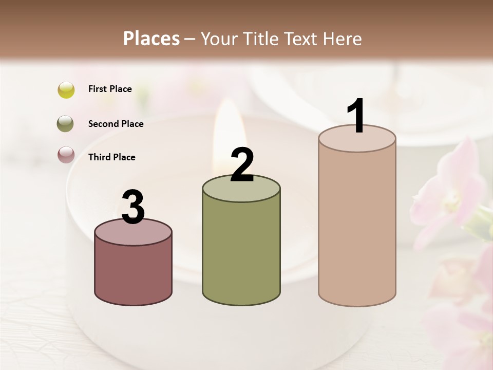 Flowers Candle Still Life PowerPoint Template