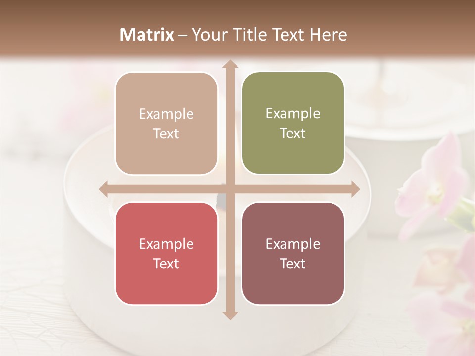 Flowers Candle Still Life PowerPoint Template