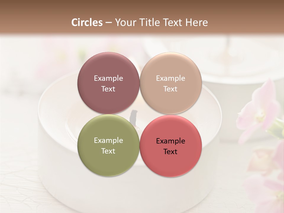 Flowers Candle Still Life PowerPoint Template
