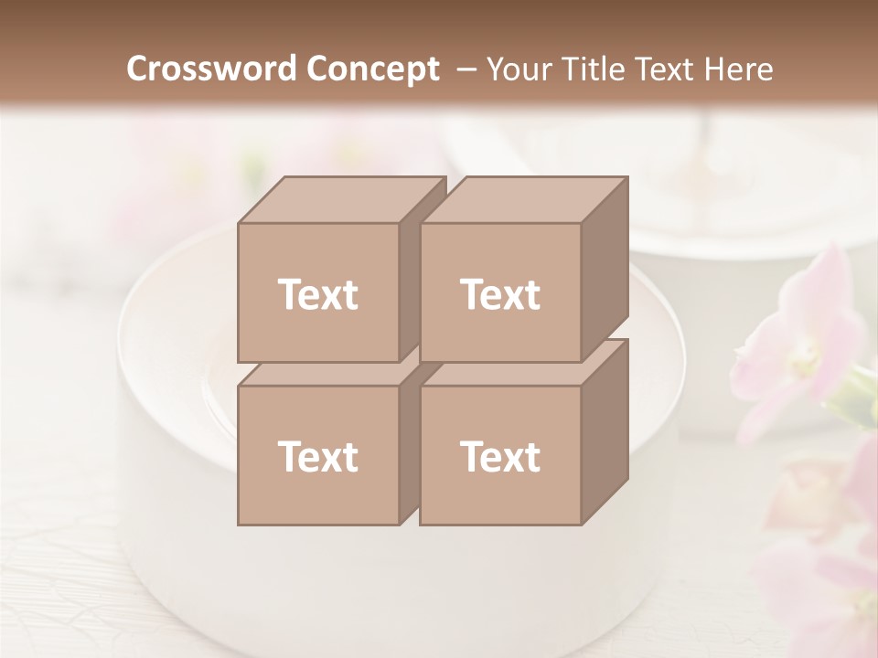Flowers Candle Still Life PowerPoint Template