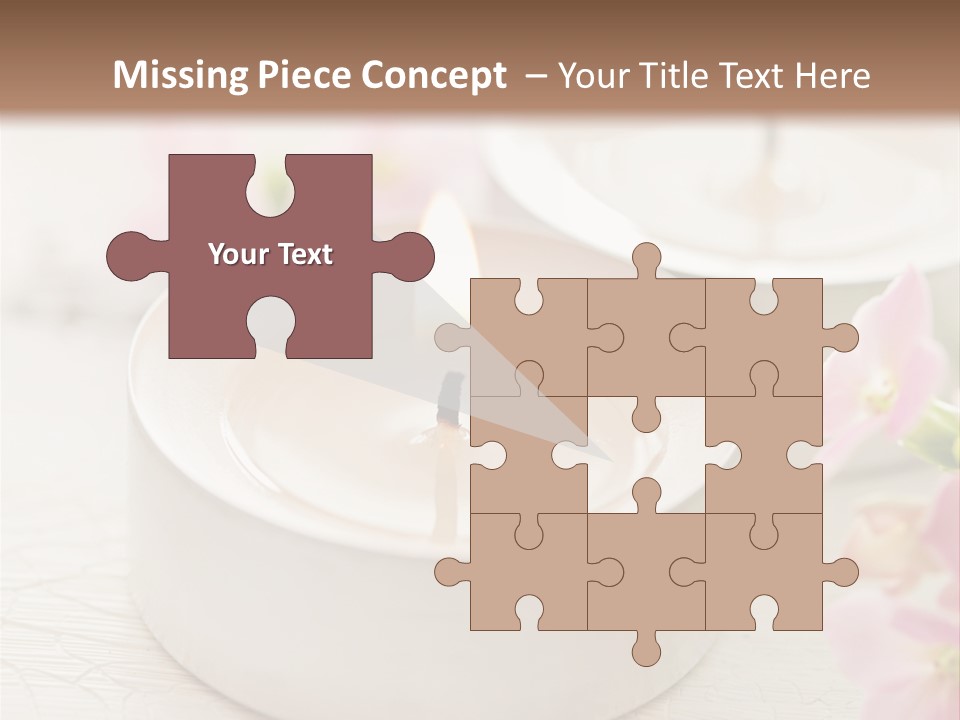 Flowers Candle Still Life PowerPoint Template