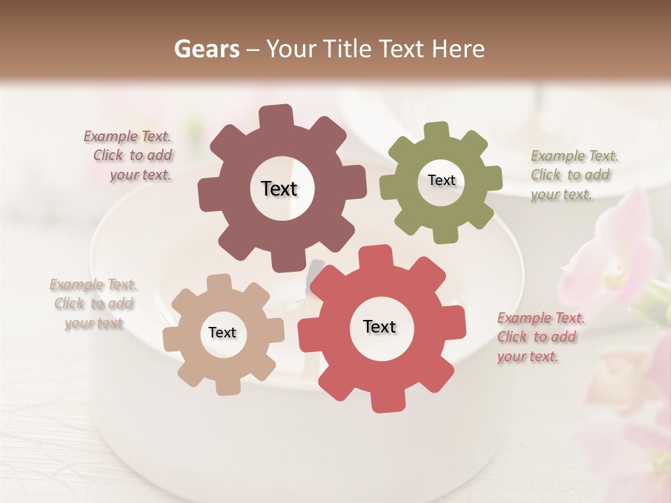 Flowers Candle Still Life PowerPoint Template