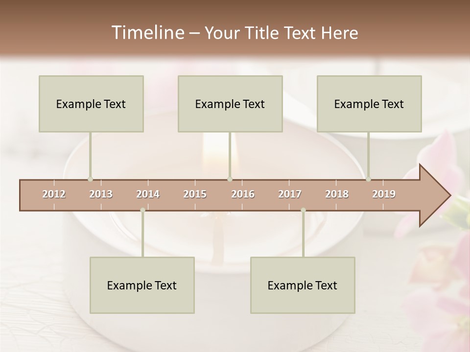 Flowers Candle Still Life PowerPoint Template