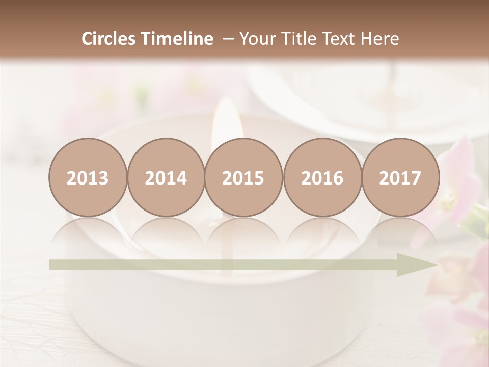 Flowers Candle Still Life PowerPoint Template