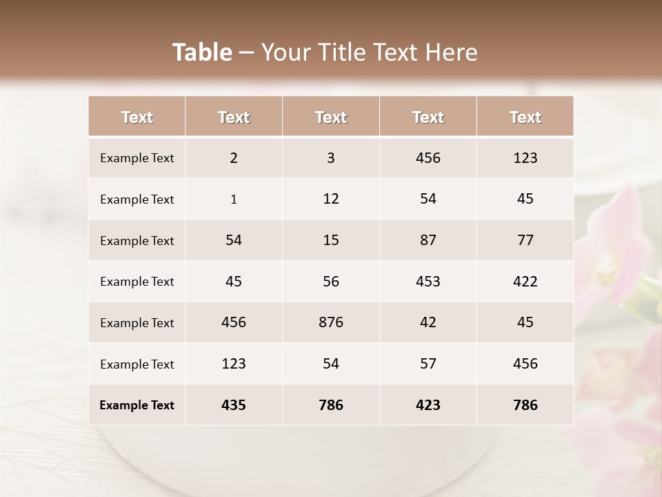 Flowers Candle Still Life PowerPoint Template