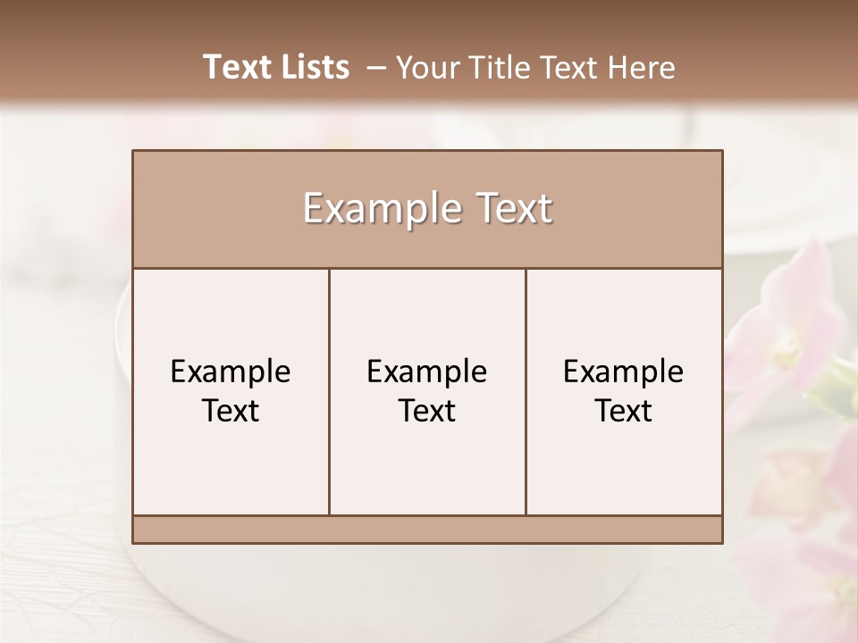 Flowers Candle Still Life PowerPoint Template
