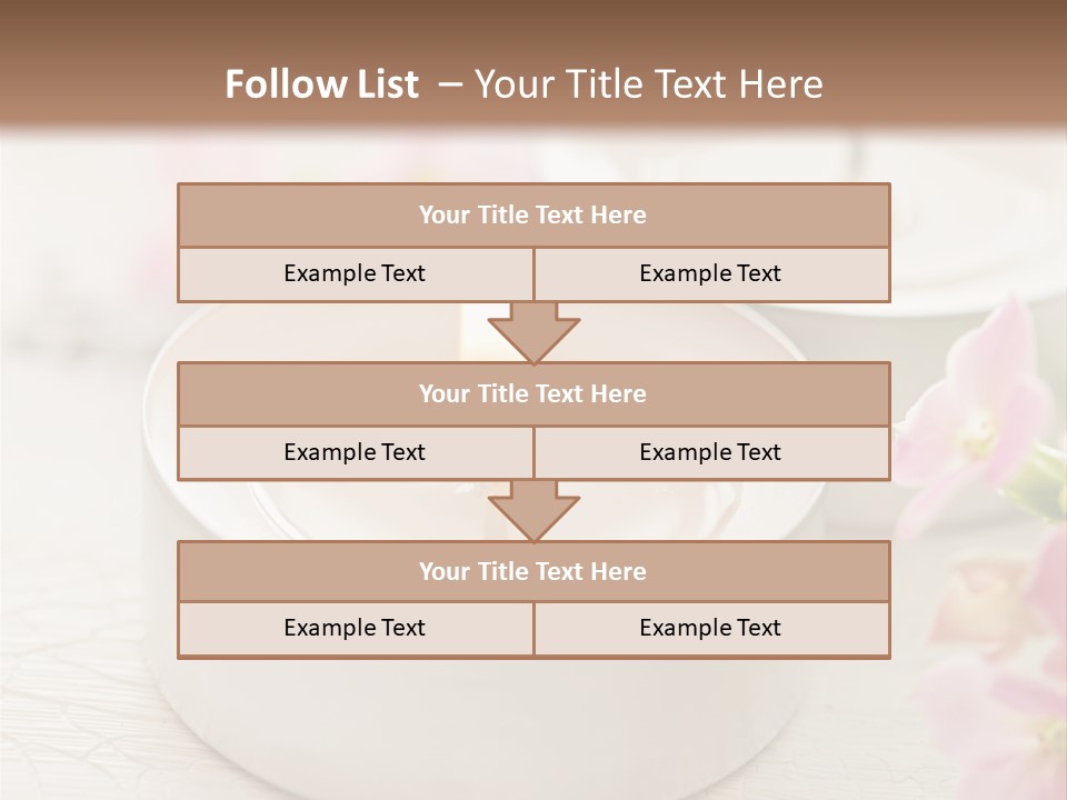 Flowers Candle Still Life PowerPoint Template