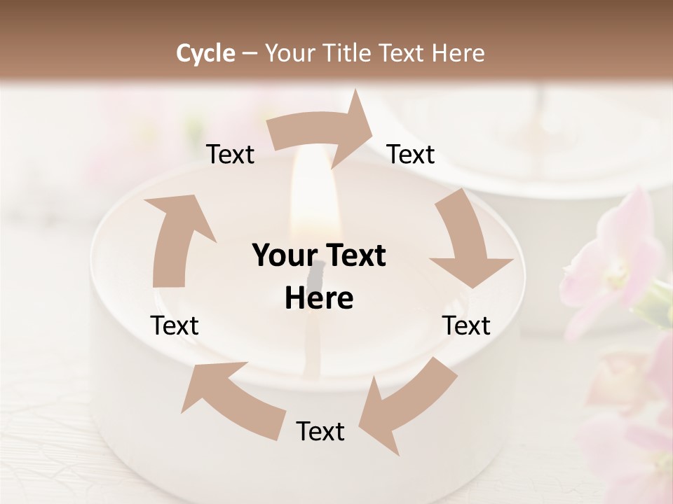 Flowers Candle Still Life PowerPoint Template