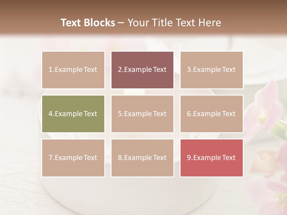 Flowers Candle Still Life PowerPoint Template