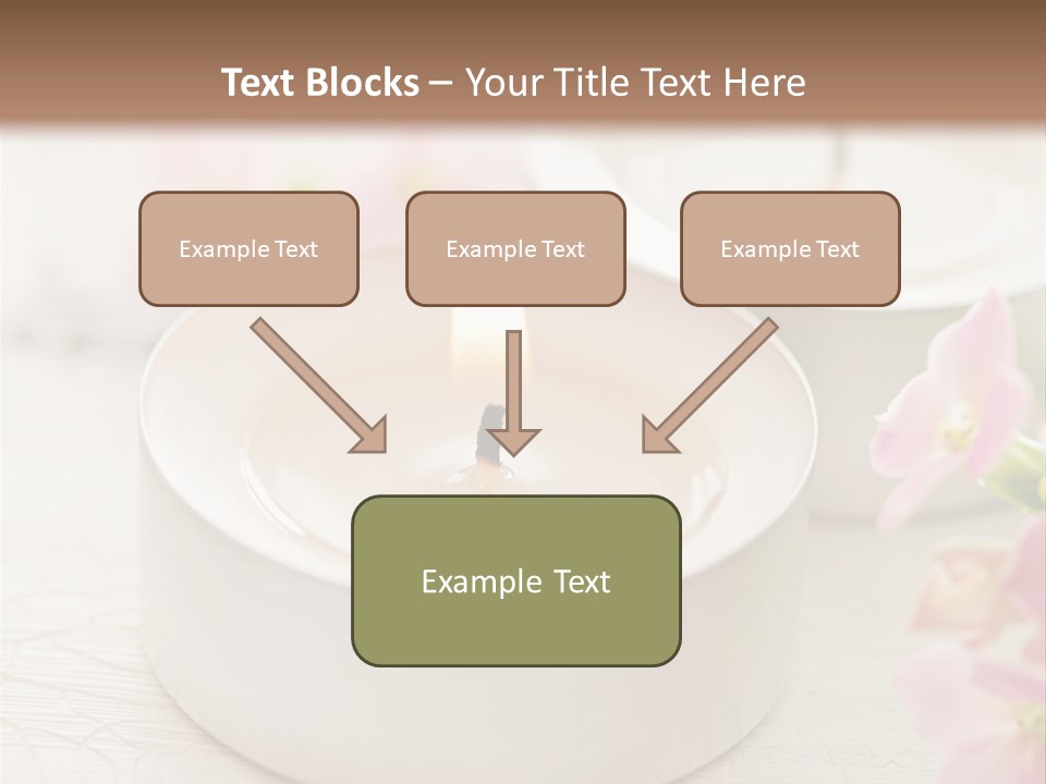 Flowers Candle Still Life PowerPoint Template