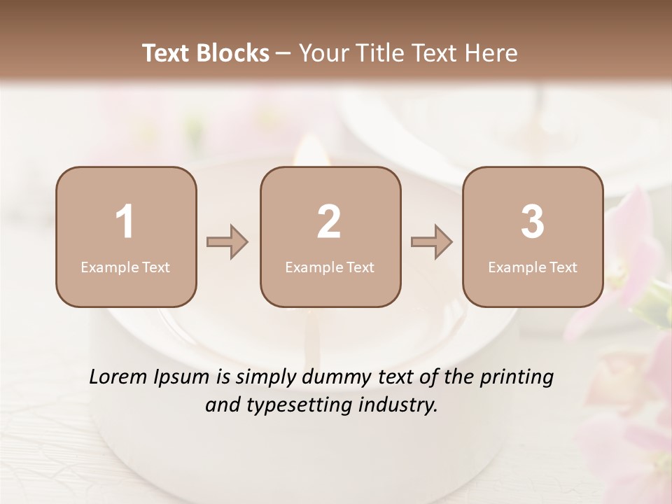 Flowers Candle Still Life PowerPoint Template