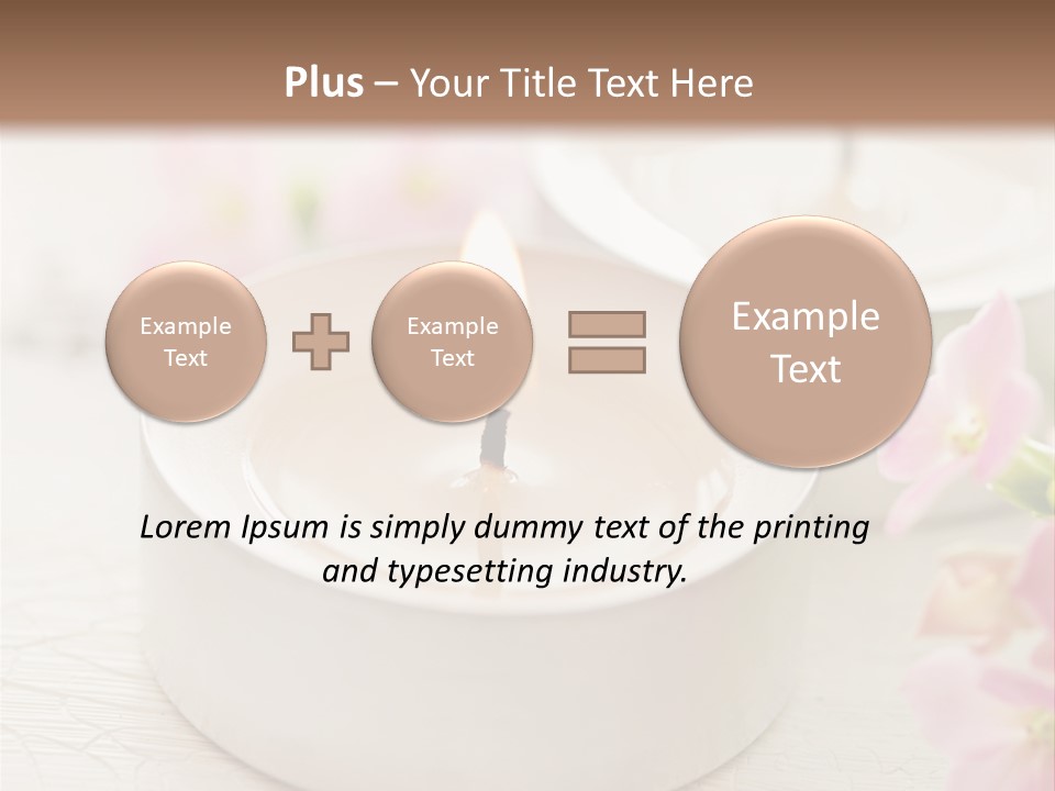 Flowers Candle Still Life PowerPoint Template