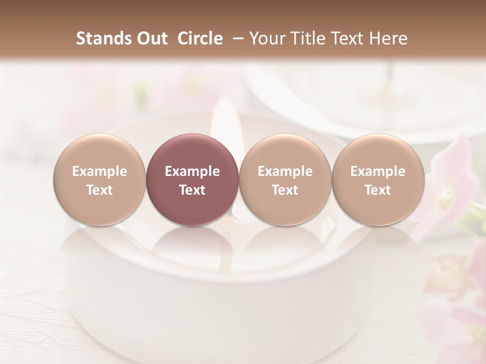 Flowers Candle Still Life PowerPoint Template