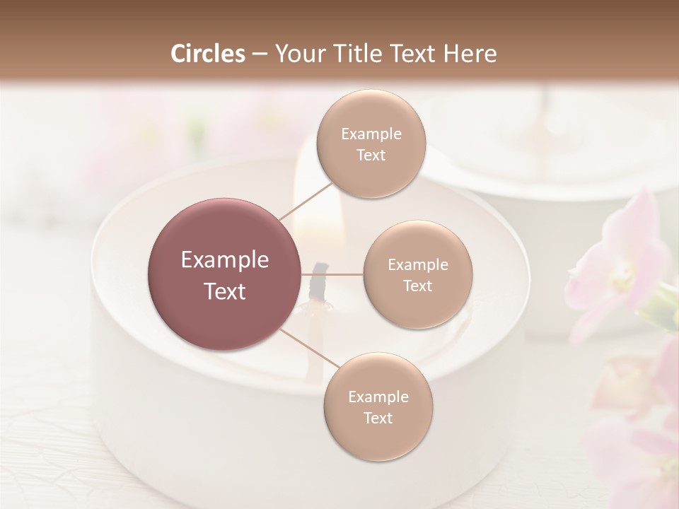 Flowers Candle Still Life PowerPoint Template