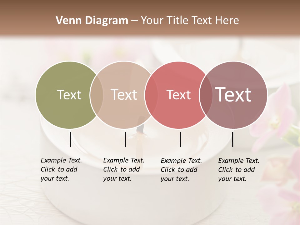 Flowers Candle Still Life PowerPoint Template