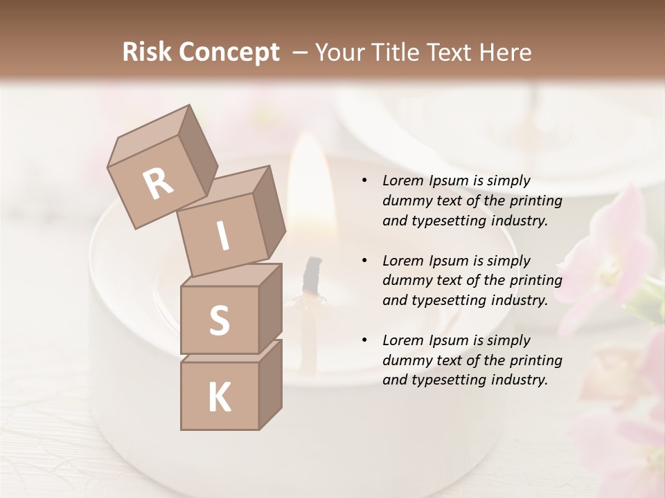 Flowers Candle Still Life PowerPoint Template