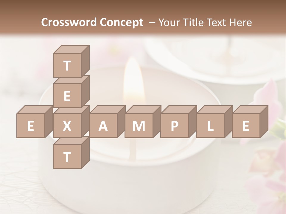 Flowers Candle Still Life PowerPoint Template