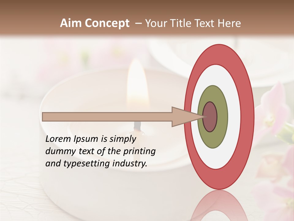 Flowers Candle Still Life PowerPoint Template