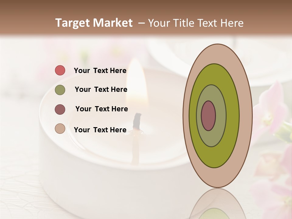 Flowers Candle Still Life PowerPoint Template