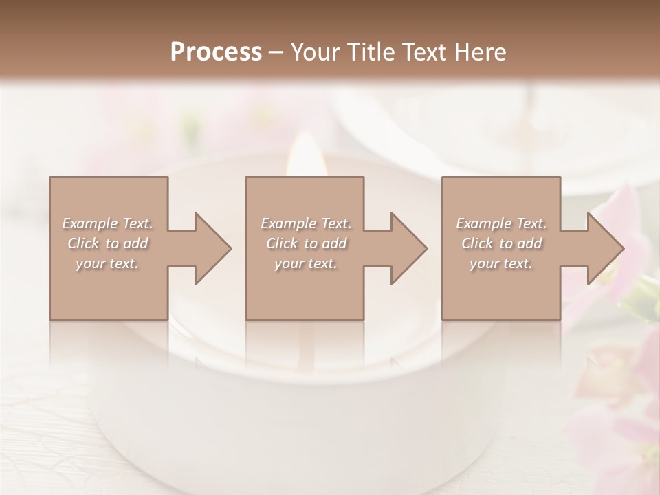 Flowers Candle Still Life PowerPoint Template