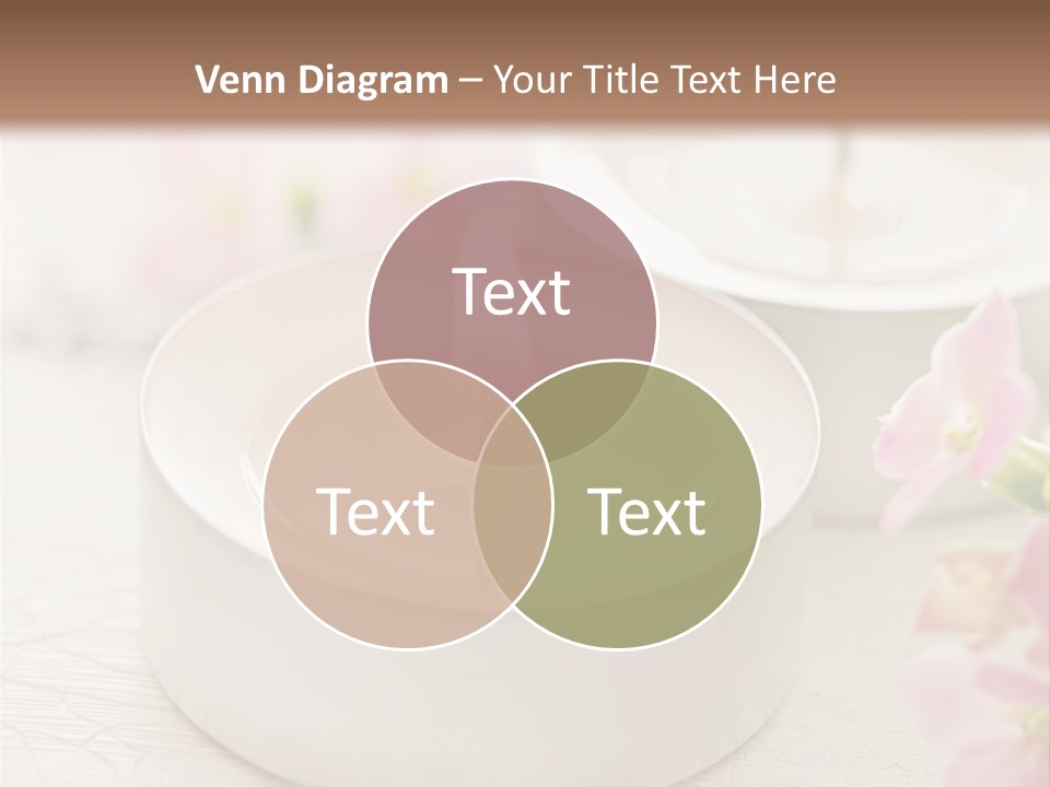 Flowers Candle Still Life PowerPoint Template