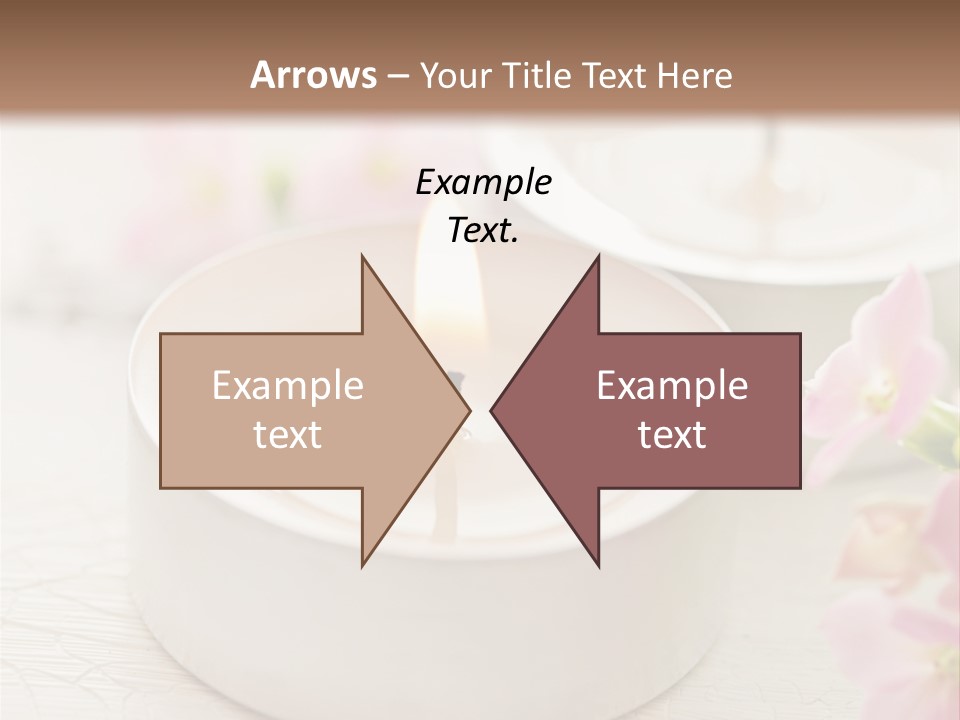 Flowers Candle Still Life PowerPoint Template