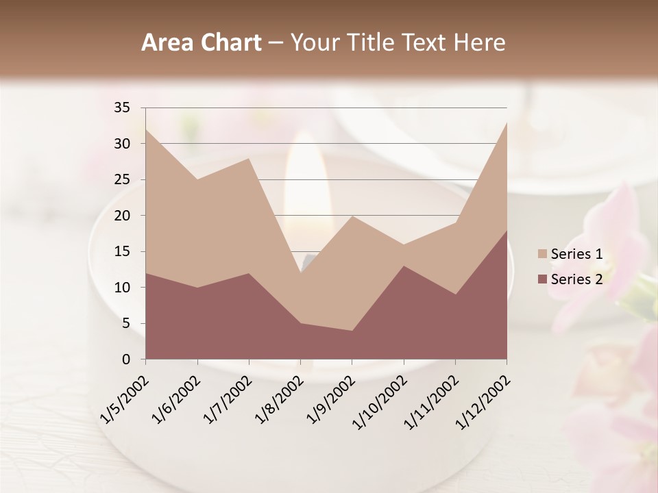 Flowers Candle Still Life PowerPoint Template