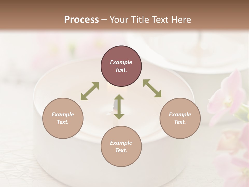 Flowers Candle Still Life PowerPoint Template