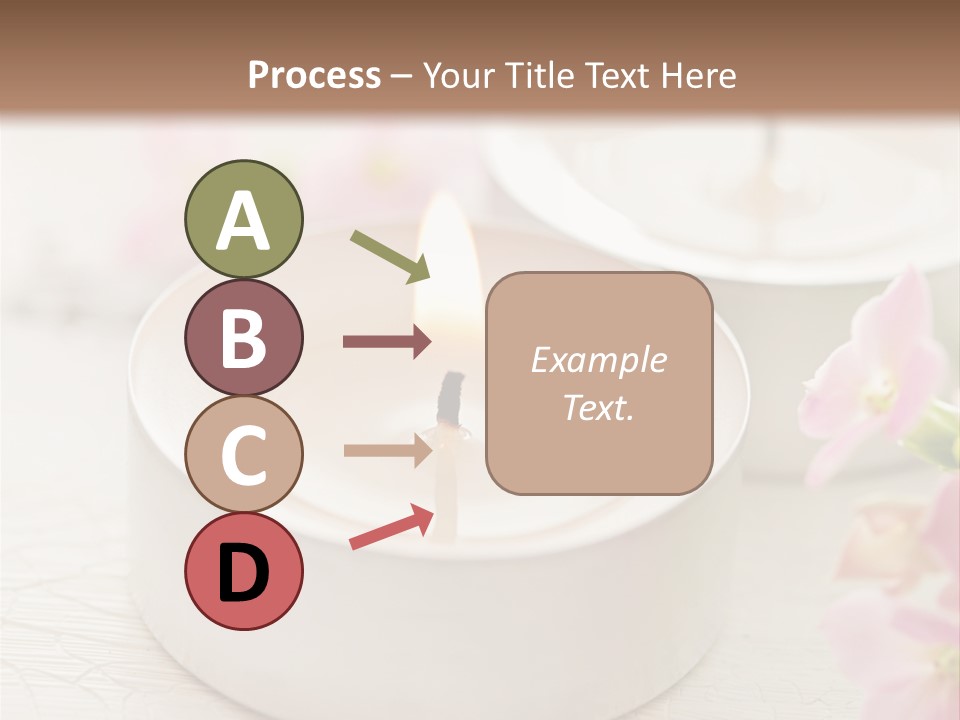 Flowers Candle Still Life PowerPoint Template