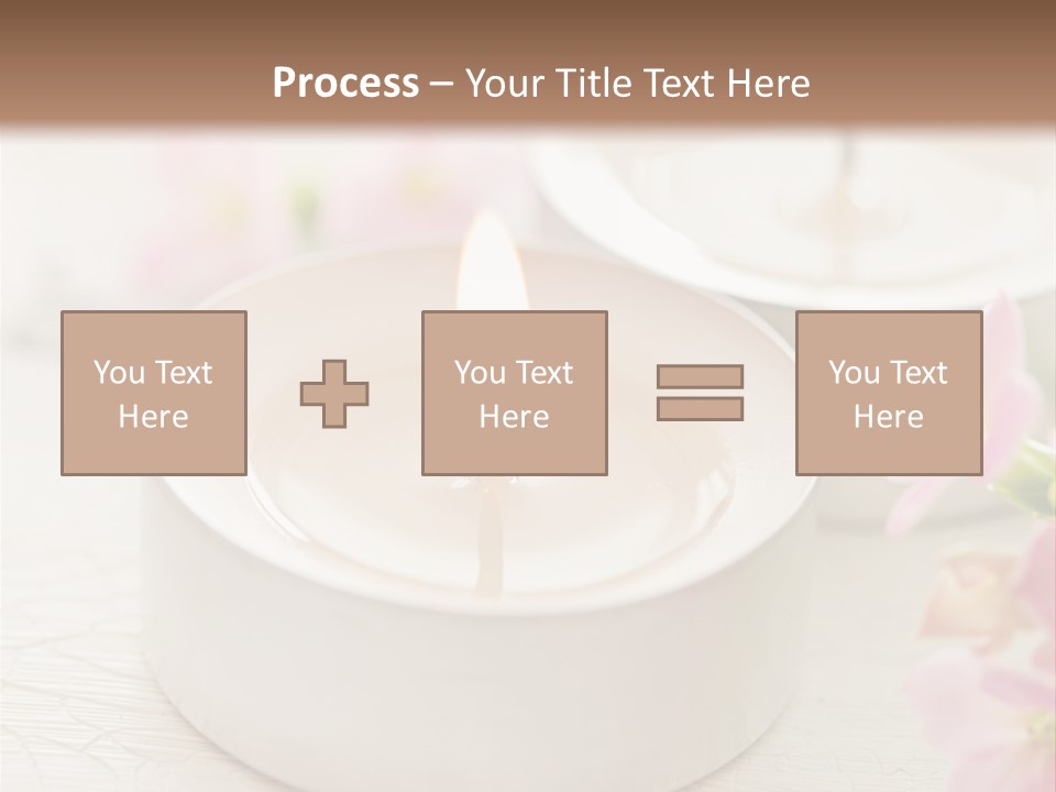 Flowers Candle Still Life PowerPoint Template