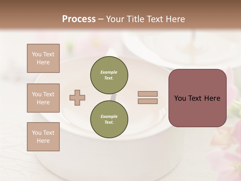 Flowers Candle Still Life PowerPoint Template