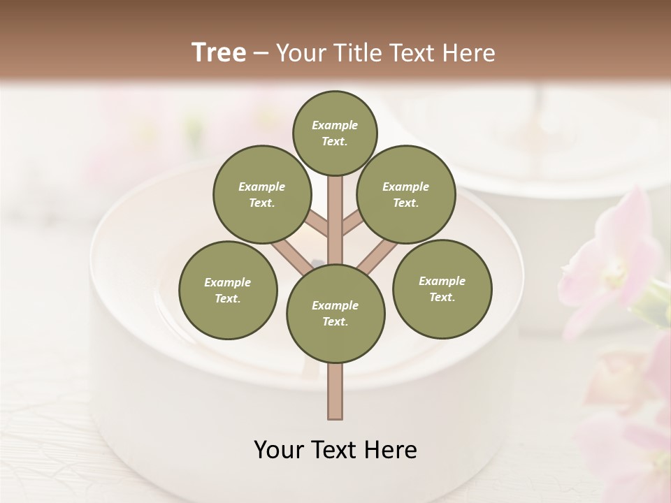 Flowers Candle Still Life PowerPoint Template