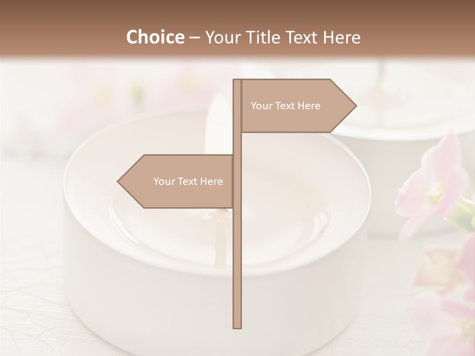 Flowers Candle Still Life PowerPoint Template