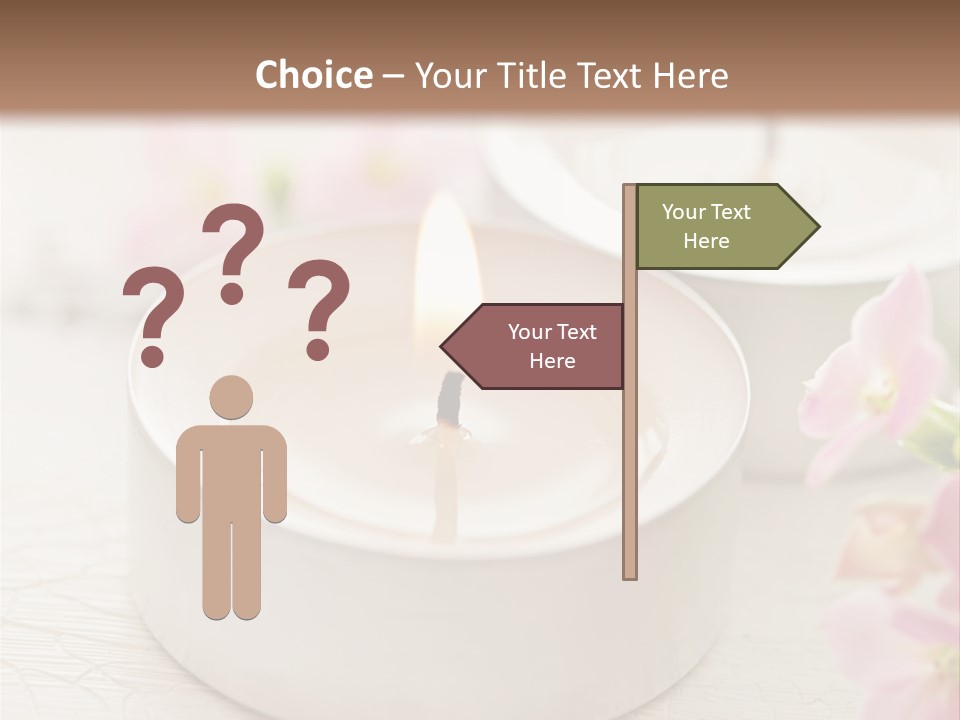 Flowers Candle Still Life PowerPoint Template