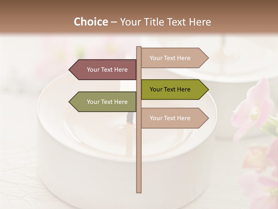 Flowers Candle Still Life PowerPoint Template