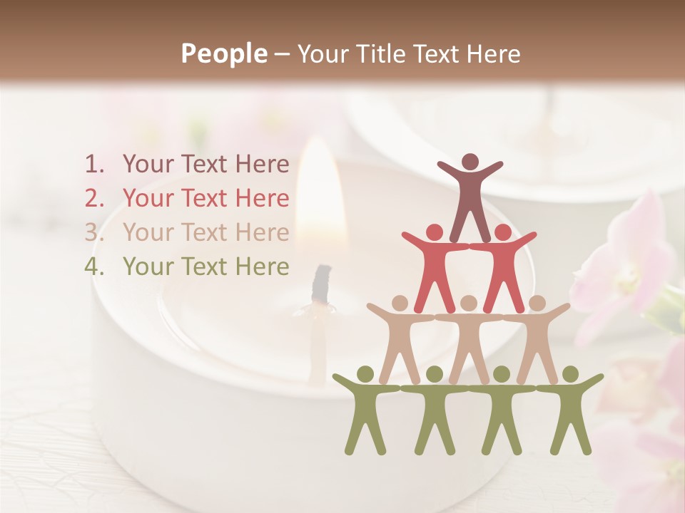 Flowers Candle Still Life PowerPoint Template