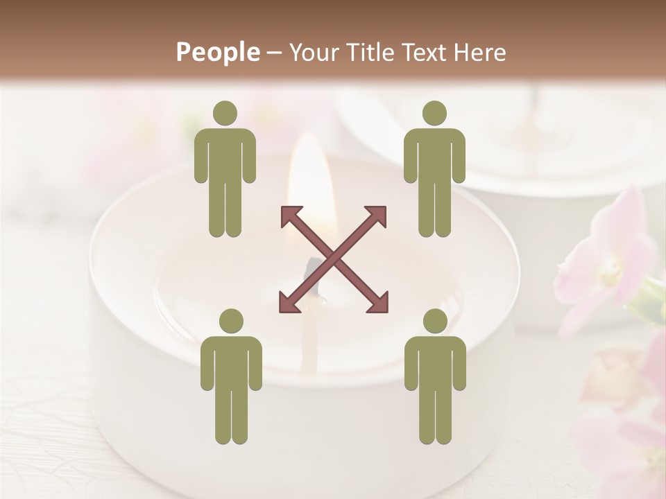 Flowers Candle Still Life PowerPoint Template