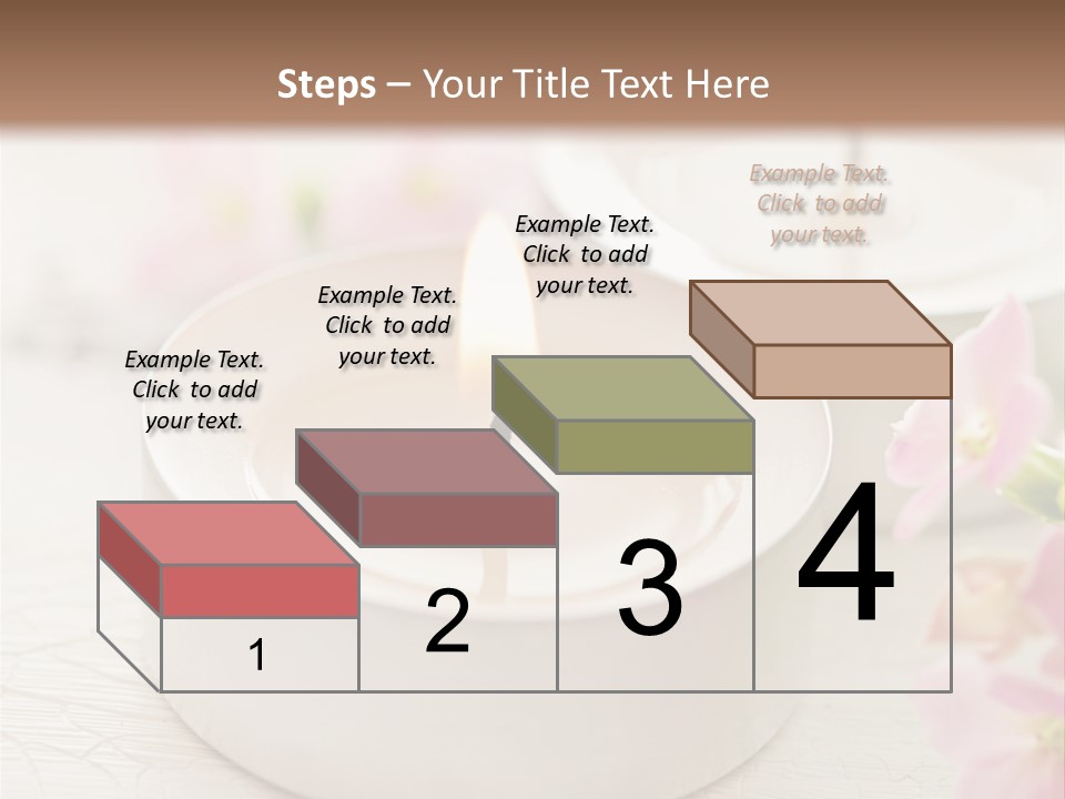 Flowers Candle Still Life PowerPoint Template