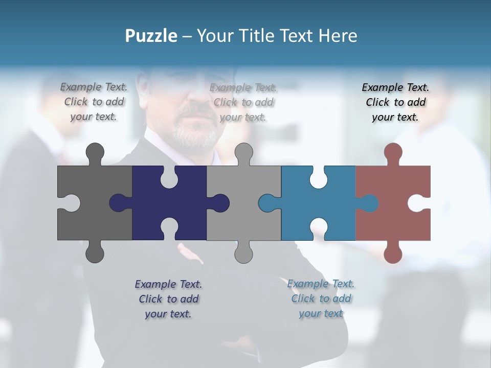 Handsome Corporate Group PowerPoint Template