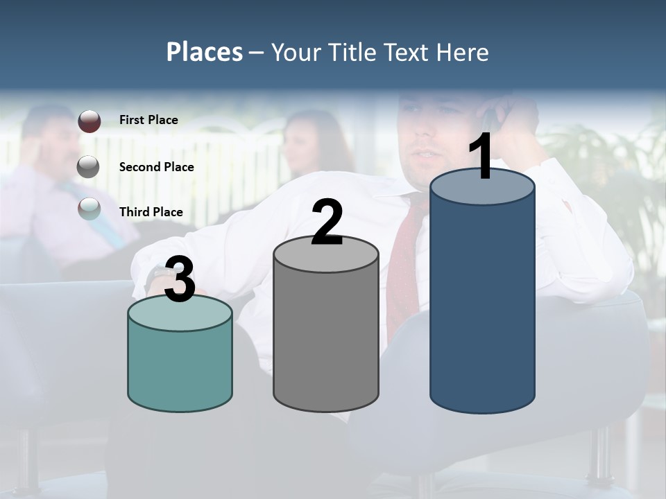 Adult Standing Corporate PowerPoint Template