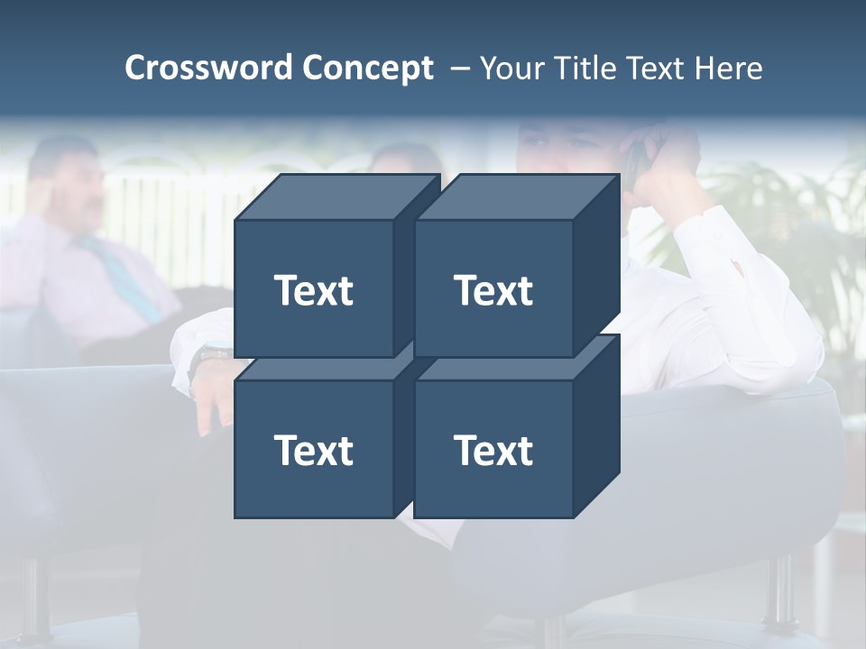Adult Standing Corporate PowerPoint Template