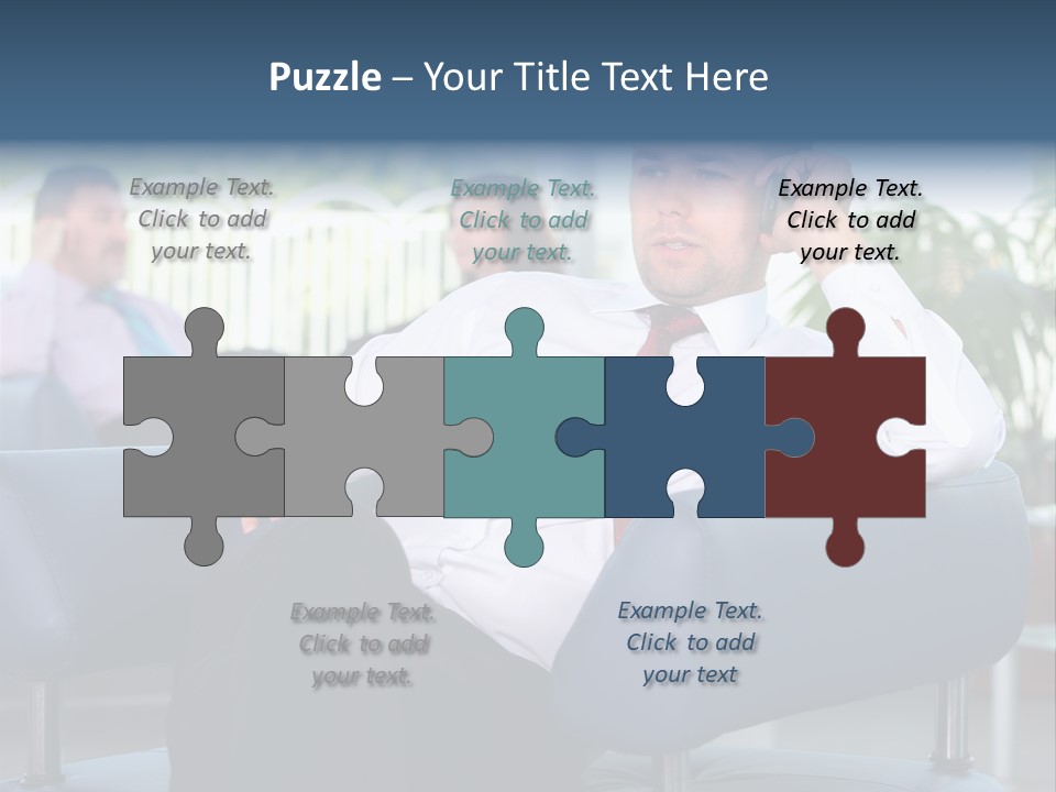 Adult Standing Corporate PowerPoint Template